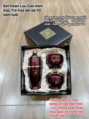 Bộ Dưỡng Da Mini Whoo HwanYu Hoàn Lưu Cao 3 Món - Phục Hồi Làn Da Lão Hóa Từ Nhân Sâm & Sen Tuyết Hàn Quốc