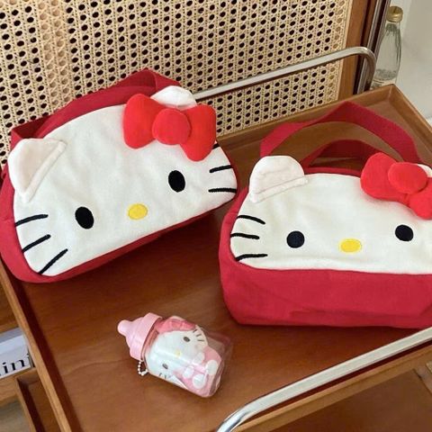 Túi Đựng Mỹ Phẩm Du Lịch Hello Kitty - Túi Chất Liệu Vải Canvas Dễ Thương Cho Phái Đẹp, Quà Tặng Lý Tưởng