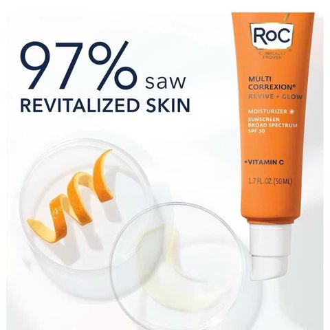 Kem Dưỡng Ẩm Vitamin C RoC Multi Correxion Revive + Glow SPF30 - Ngăn Ngừa Lão Hóa, Làm Sáng Da, Chống Nắng hiệu quả