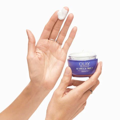 Kem Dưỡng Da Ban Đêm Olay Regenerist Retinol 24 + Peptide - Dưỡng Ẩm, Cải Thiện Nếp Nhăn, Làn Da Rạng Rỡ 48g