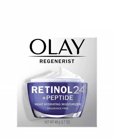 Kem Dưỡng Da Ban Đêm Olay Regenerist Retinol 24 + Peptide - Dưỡng Ẩm, Cải Thiện Nếp Nhăn, Làn Da Rạng Rỡ 48g