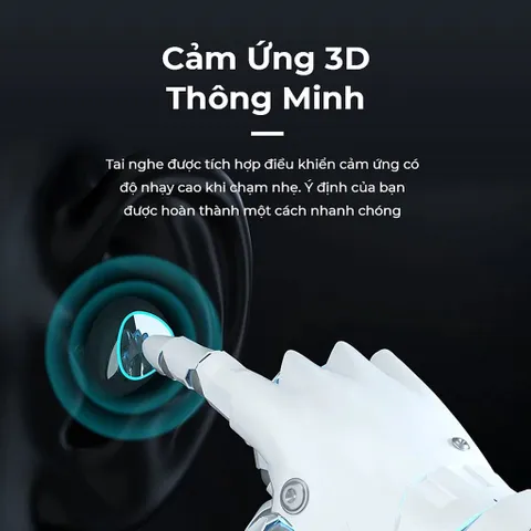 Tai Nghe Bluetooth M10 Pro - Tai Nghe Không Dây Phiên Bản Nâng Cấp Cảm Ứng, Âm Thanh CVC 8.0, Thời Gian Sử Dụng 3-4 Giờ, Dock Sạc 3500mAh