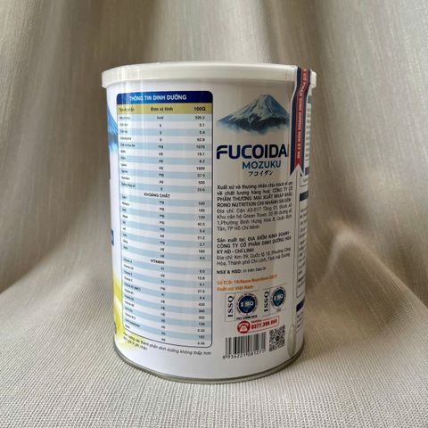 Sữa Bột Fucoidan Mozuku 900g - Tăng Cường Sức Đề Kháng, Giúp Bảo Vệ Sức Khỏe Người Lớn