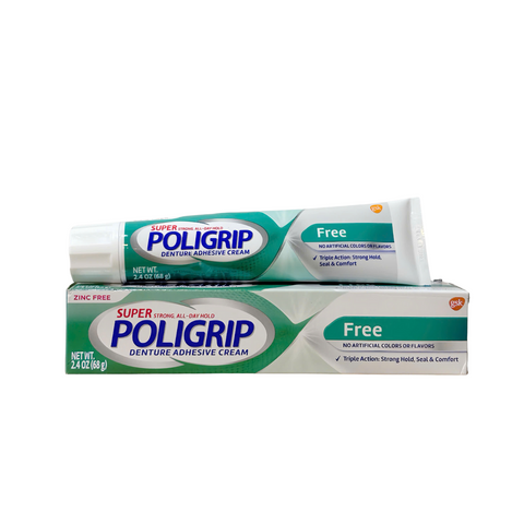 Keo Dán Hàm Răng Giả Poligrip Super - Không Mùi, Giữ Chặt Suốt 12 Giờ, Ngăn Ngừa Kích Ứng, Sản Phẩm Chăm Sóc Răng Miệng Từ Anh Quốc