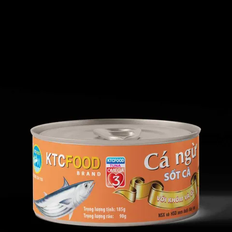 Cá Ngừ Sốt Cà Khóm Ớt KTC FOOD - Thịt Cá Ngừ Tươi Ngon, Dinh Dưỡng Cao, Tiện Lợi Mọi Lúc, Giải Pháp Bữa Ăn Nhanh Gọn