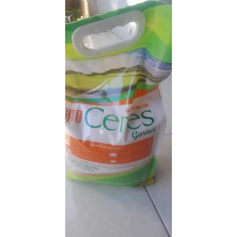 Gạo Ceres Garnet KTC Food 5kg - Hạt Gạo Dài, Ngọt, Dẻo Ngon, Tự Nhiên, An Toàn Cho Sức Khỏe, Xuất Xứ Việt Nam