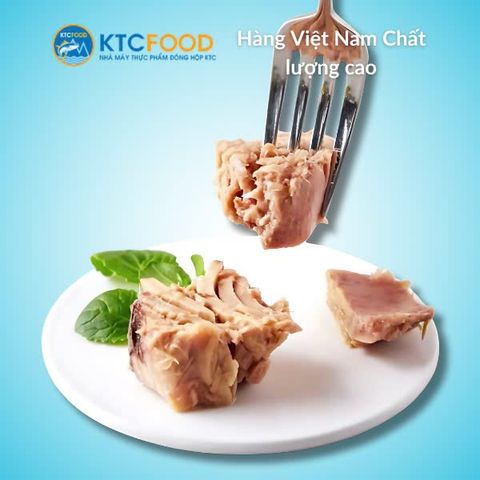 Cá Ngừ Ngâm Dầu KTC FOOD 185gr - Thực Phẩm Tiện Lợi, Ngon Chất Lượng Cao, Bổ Dưỡng Để Dùng Ngay Hoặc Kết Hợp Món Ăn