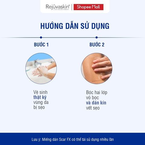 Miếng Dán Xóa Sẹo Lồi REJUVASKIN Scar FX 3.75x7.5cm - Chăm Sóc Da Chất Lượng Cao, Ngăn Ngừa Sẹo Sau Phẫu Thuật, Đảm Bảo An Toàn