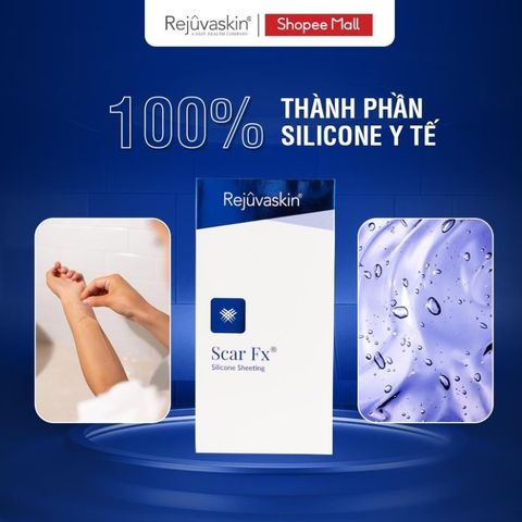 Miếng Dán Xóa Sẹo Lồi REJUVASKIN Scar FX 3.75x7.5cm - Chăm Sóc Da Chất Lượng Cao, Ngăn Ngừa Sẹo Sau Phẫu Thuật, Đảm Bảo An Toàn
