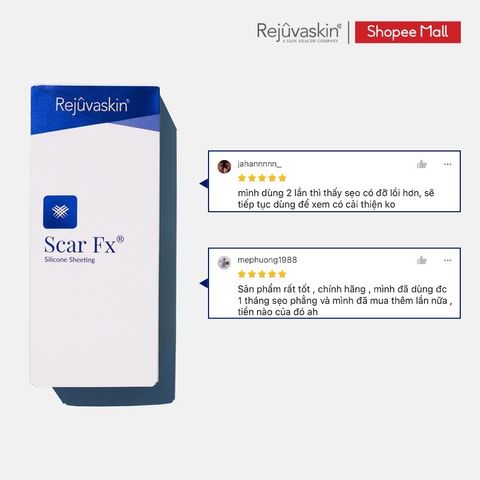 Miếng Dán Xóa Sẹo Lồi REJUVASKIN Scar FX 3.75x7.5cm - Chăm Sóc Da Chất Lượng Cao, Ngăn Ngừa Sẹo Sau Phẫu Thuật, Đảm Bảo An Toàn