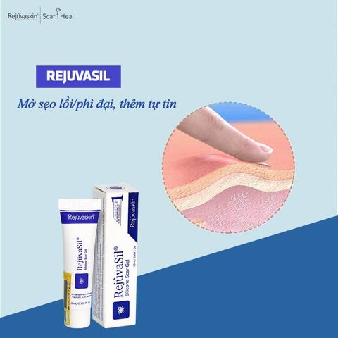 Gel Ngăn Ngừa Sẹo RejuvaSil 15ml - Giảm Sẹo Lồi, Sẹo Phì Đại Bằng Silicone An Toàn Cho Da Trẻ Em và Người Lớn