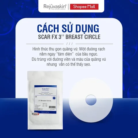 Miếng Dán Xóa Mờ Sẹo Lồi Scar FX 3″ cho Phẫu Thuật Ngực - Loại Bỏ Sẹo Hiệu Quả, Silicone Y Khoa An Toàn, Sử Dụng Dễ Dàng