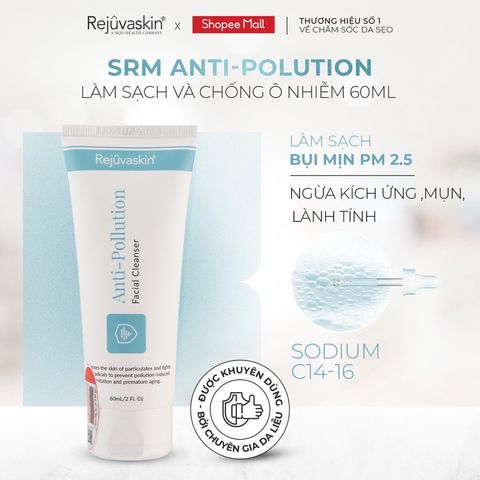 Sữa rửa mặt chống ô nhiễm Rejuvaskin Anti-Pollution 10ml
