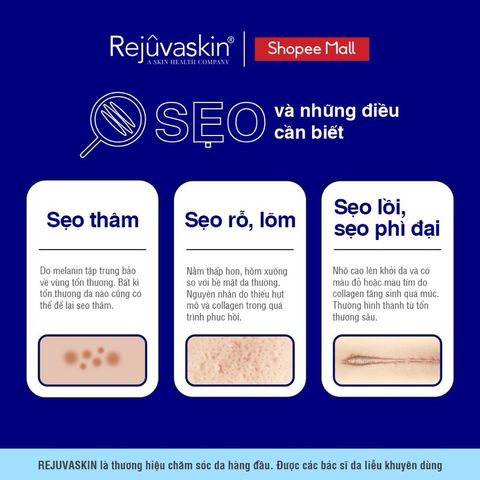 Kem Xóa Sẹo Thâm, Rỗ, Lõm Scar Esthetique 10ml, 30ml, 60ml - Rejuvaskin USA, Giải Pháp Làm Mịn Da, Tự Nhiên và Hiệu Quả