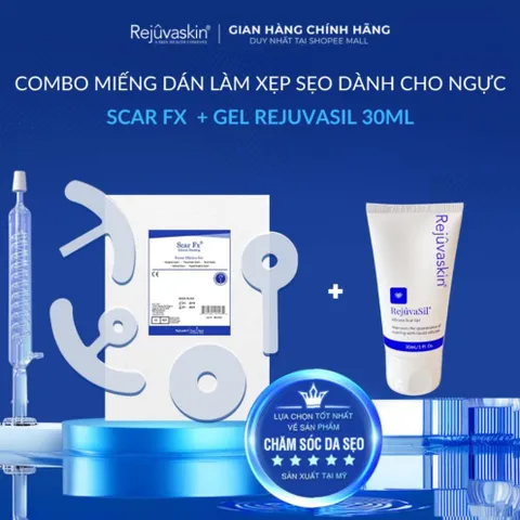 Combo Ngăn Ngừa và Làm Xẹp Sẹo Lồi Dành Cho Ngực - Scar FX Breast + Gel 30ml - Chăm Sóc Da Mặt Chất Lượng Cao