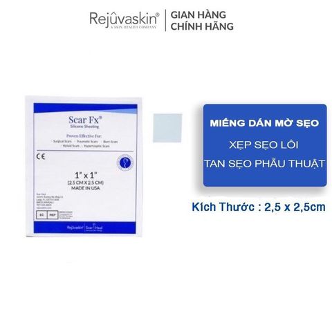 Miếng Dán Xoá Mờ Sẹo Lồi Scar FX 2.5x2.5cm - Giảm Sẹo, Phục Hồi Da Hiệu Quả từ Mỹ, An Toàn và Dễ Dùng
