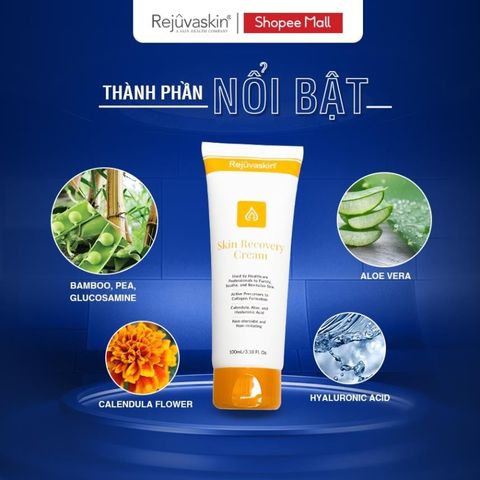 Kem Dưỡng Ẩm Phục Hồi Da Rejuvaskin Skin Recovery Cream 100ml - Dưỡng Ẩm Chống Lão Hóa Từ Mỹ, Chăm Sóc Da Mặt Hàng Đầu