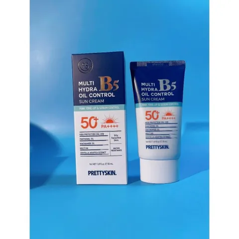 Kem Chống Nắng Prettyskin B5 SPF 50+ PA++++ - Phục Hồi Dưỡng Trắng Da Nhạy Cảm, 50ml