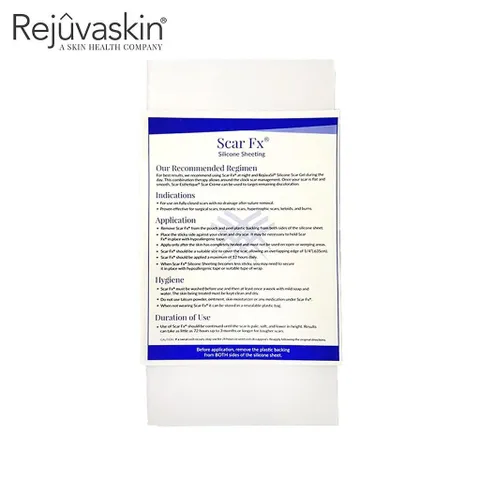 Miếng Dán Sẹo Lồi REJUVASKIN Scar FX 5x10cm - Giảm Sẹo Phì Đại Hiệu Quả, Chăm Sóc Da An Toàn, Phục Hồi Vết Thương