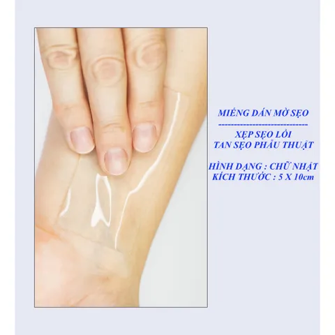 Miếng Dán Sẹo Lồi REJUVASKIN Scar FX 5x10cm - Giảm Sẹo Phì Đại Hiệu Quả, Chăm Sóc Da An Toàn, Phục Hồi Vết Thương
