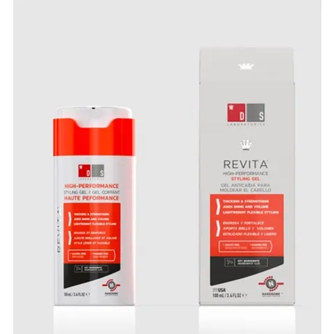 Gel Tạo Kiểu Tóc REVITA STYLING GEL 100ML - Giữ Nếp, Bóng Mượt, Cho Tóc Dày Đầy Đặn - Dành Cho Nam Nữ, Công Thức Gốc Nước
