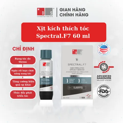 Serum Kích Thích Mọc Tóc SPECTRAL.F7 60ml - Giảm Gãy Rụng Tóc, Phục Hồi Mái Tóc Dày và Đầy Đặn cho Nam Nữ
