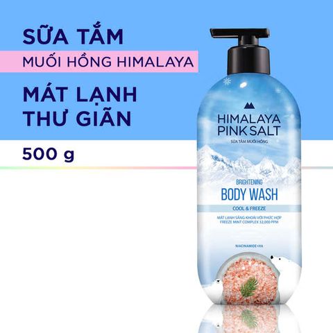 Sữa Tắm Muối Hồng Himalaya Mát Lạnh Thư Giãn Cool & Freeze 800g - Sản phẩm dưỡng ẩm và làm mềm da tuyệt vời