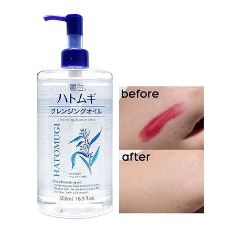 Dầu Tẩy Trang Reihaku Hatomugi 500ml - Cleansing Oil Nhật Bản Giúp Cấp Ẩm, Làm Sạch Sâu và Dưỡng Da