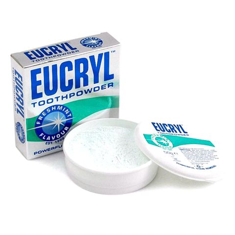 Bột Đánh Răng Tẩy Trắng Eucryl 50g - Giúp Trắng Răng, Loại Bỏ Mảng Bám Ố Vàng Từ Thực Phẩm và Đồ Uống