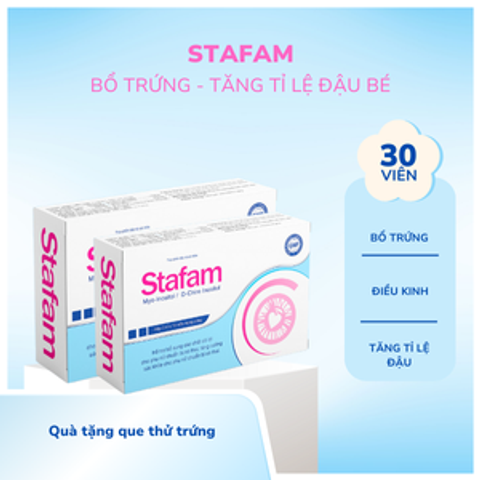 [ 2 STAFAM 60V ] - Bổ sung dưỡng chất cho chị em đang mong muốn mang thai chu