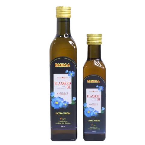 Dầu Hạt Lanh Ép Lạnh DAHALA 250ml - Giàu Omega 3,6,9 Tự Nhiên - An Toàn Dành Cho Trẻ Em và Gia Đình, Dầu Bền Nhiệt Chống Đột Quỵ