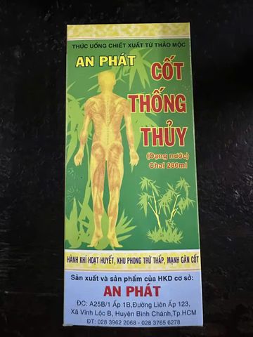 Siro Phong Tê Cốt Thống Thủy 280ml - Giảm Đau Nhức Xương Khớp Hiệu Quả, Hỗ Trợ Điều Trị Phong Thấp, Thấp Khớp Từ Thiên Nhiên