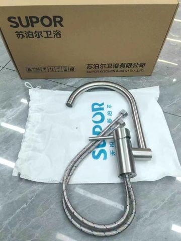 Vòi Rửa Bát Xoay 360 Độ SUPOR 250607-02 Inox 304 Có Nóng Lạnh - Thiết Kế Thông Minh, Dễ Dàng Vệ Sinh, Bền Bỉ, Cao Cấp