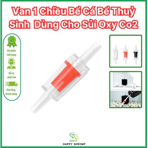 Van 1 Chiều Bể Cá Thủy Sinh - Van Chống Ngược Dùng Cho Sủi Oxy và CO2 - Bảo Vệ Thiết Bị Hư Hỏng Khi Mất Điện