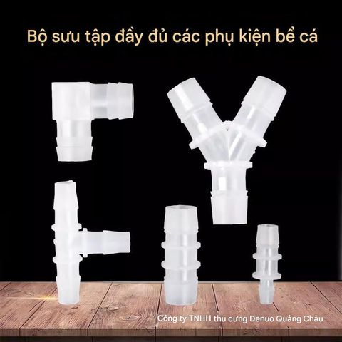 Cút Nối Ống Chia Dòng Chữ T Chữ Y Bằng Nhựa Phi 16 | Đầu Đổi Cỡ Ống 12/16 16/20 Dùng Cho Lọc Thùng Thủy Sinh