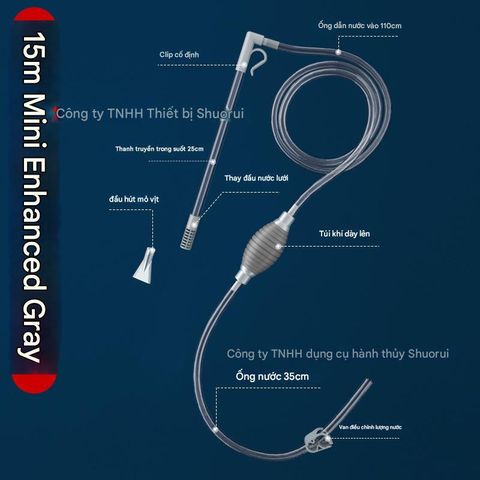 Bơm Tay Thay Nước Bể Cá 1.6m - Thiết kế Chuyên Dụng Hút Rác - Phụ Kiện Hồ Cá Siêu Tiện Lợi