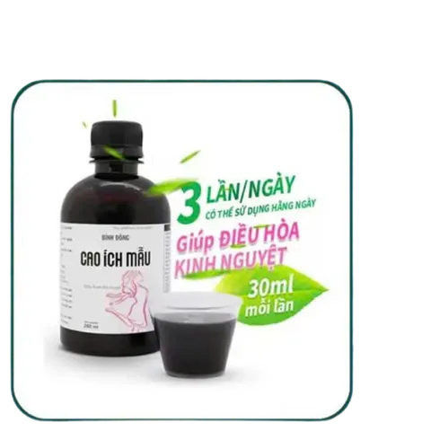 Bình Đông Cao Ích Mẫu 280ml - Thực Phẩm Chức Năng Hỗ Trợ Bổ Huyết, Giảm Đau Bụng Kinh và Điều Hòa Kinh Nguyệt cho Phụ Nữ