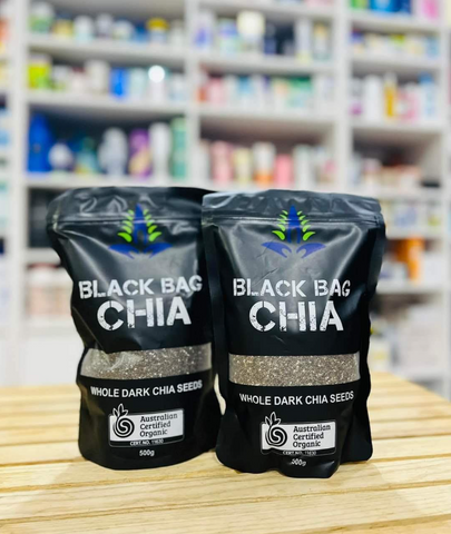 Hạt Chia Đen 500G - Ngũ Cốc Tốt Cho Sức Khỏe, Omega-3 Cao, Hỗ Trợ Tiêu Hóa, Chất Xơ Dồi Dào - Sản Phẩm Nhập Khẩu Từ Úc