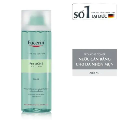 Nước cân bằng cho da nhờn mụn Eucerin Pro Acne Toner 200ml 279160