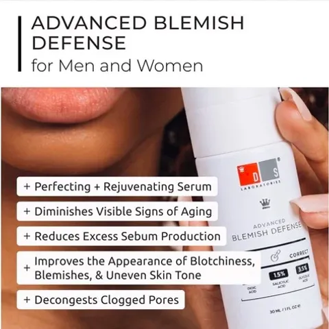 Serum Trị Mụn và Lão Hóa ADVANCED BLEMISH DEFENSE 30ML - Giảm Nếp Nhăn, Sạch Da, Thích Hợp Cho Da Dầu và Hỗn Hợp