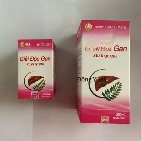 Giải Độc Gan Xuân Quang - Hỗ Trợ Mẫn Ngứa, Dị Ứng, Mát Gan, Giải Quyết Rối Loạn Chức Năng Gan 50g Hoàn Cứng