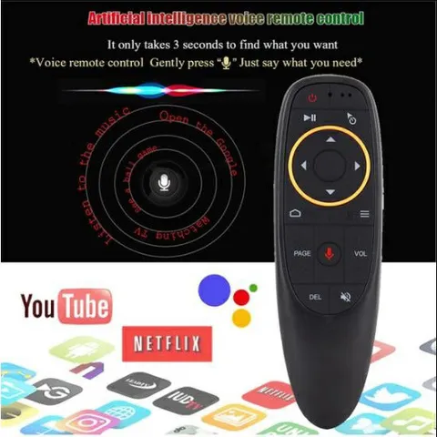 Điều khiển Remote Chuột bay Voice G10s - Tìm kiếm giọng nói thông minh cho Tivi Smart và Android Box, hỗ trợ 360 độ, nhạy bén