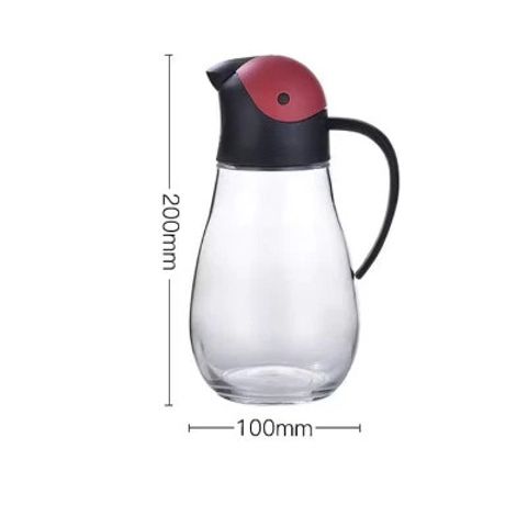 Bình Đựng Dầu Lock&Lock CKO201YEL 550ml - Nắp Mở Tự Động, Thủy Tinh An Toàn, Tiện Dụng Cho Bếp Gia Đình - Màu Vàng Chính Hãng