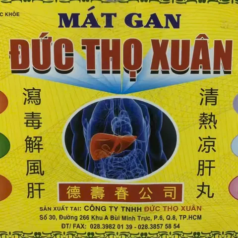 Viên Uống Giải Độc Gan Đức Thọ Xuân - Hỗ Trợ Thanh Nhiệt, Mát Gan, Giảm Dị Ứng, Tăng Cường Sức Khỏe Gan, 120 Viên