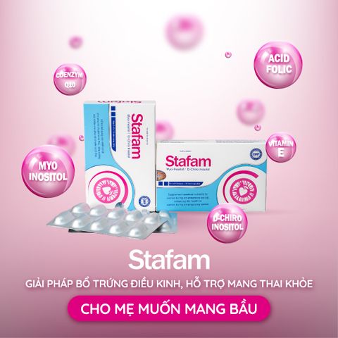 [ 3 Hộp 90 viên ] Cải thiện chất lượng trứng tăng tỉ lệ mang thai - Stafam