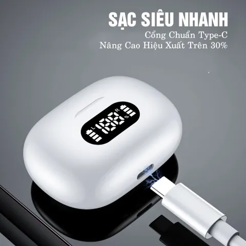 Tai nghe không dây F05 Bluetooth 5.3 TWS Hi-Fi, Âm thanh 8D, LED hiển thị, Chống nước, Giảm tiếng ồn thông minh, Hỗ trợ cuộc gọi HD