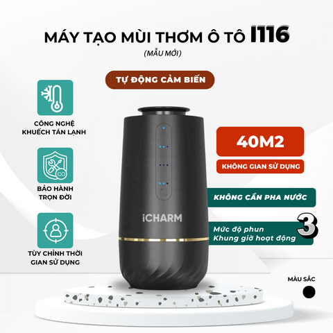 Máy xông tinh dầu, khuếch tán tạo mùi thơm ô tô iCHARM