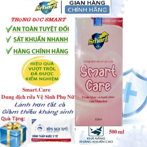 Nước Khử Khuẩn SmartA AQUA - Dung Dịch Khử Khuẩn Đa Năng 500ml, Bảo Vệ Sức Khỏe Gia Đình, An Toàn Cho Da Mũi Họng