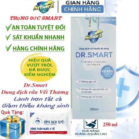 Nước Khử Khuẩn SmartA AQUA - Dung Dịch Khử Khuẩn Đa Năng 500ml, Bảo Vệ Sức Khỏe Gia Đình, An Toàn Cho Da Mũi Họng