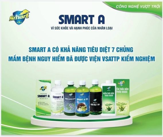 Nước Khử Khuẩn SmartA AQUA - Dung Dịch Khử Khuẩn Đa Năng 500ml, Bảo Vệ Sức Khỏe Gia Đình, An Toàn Cho Da Mũi Họng
